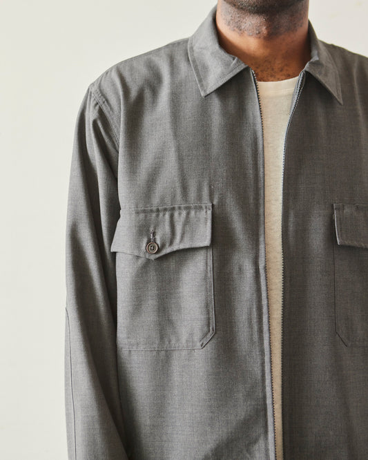 Universal Works E130 Jacket, Grey Tropical Suiting