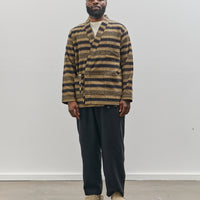 Universal Works Kyoto Work Jacket, Blanket Stripe Khaki