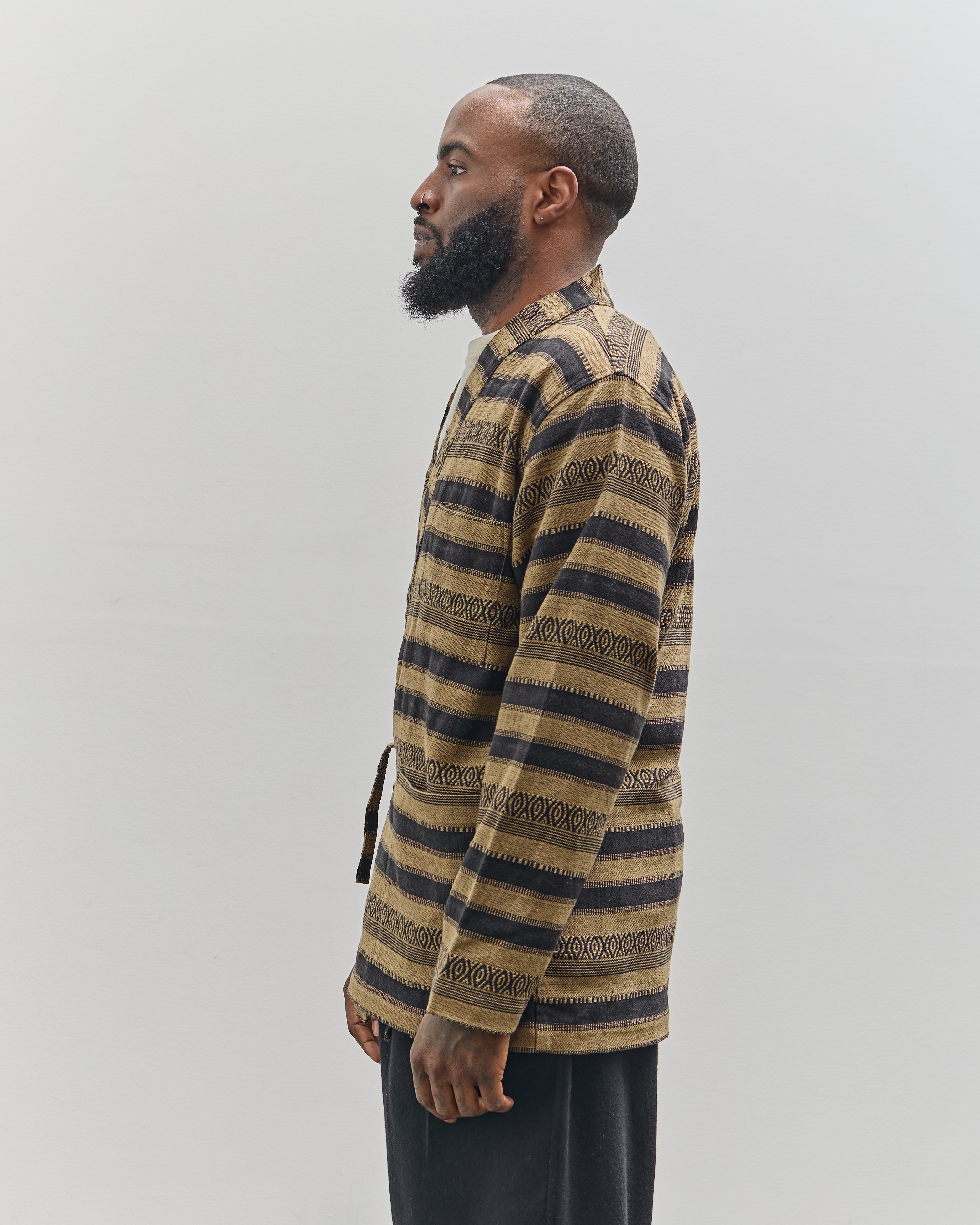 Universal Works Kyoto Work Jacket, Blanket Stripe Khaki – Glasswing