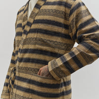 Universal Works Kyoto Work Jacket, Blanket Stripe Khaki