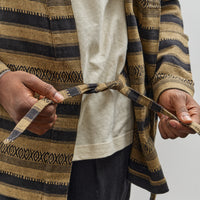 Universal Works Kyoto Work Jacket, Blanket Stripe Khaki