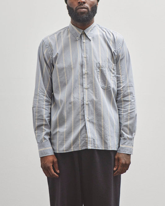 Universal Works Lazy Day Shirt, Sydney Stripe Blue