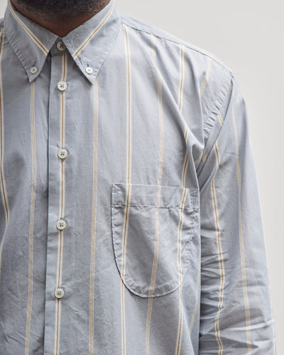 Universal Works Lazy Day Shirt, Sydney Stripe Blue