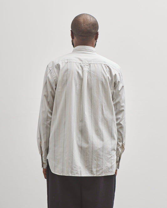 Universal Works Lazy Day Shirt, Sydney Stripe Ecru