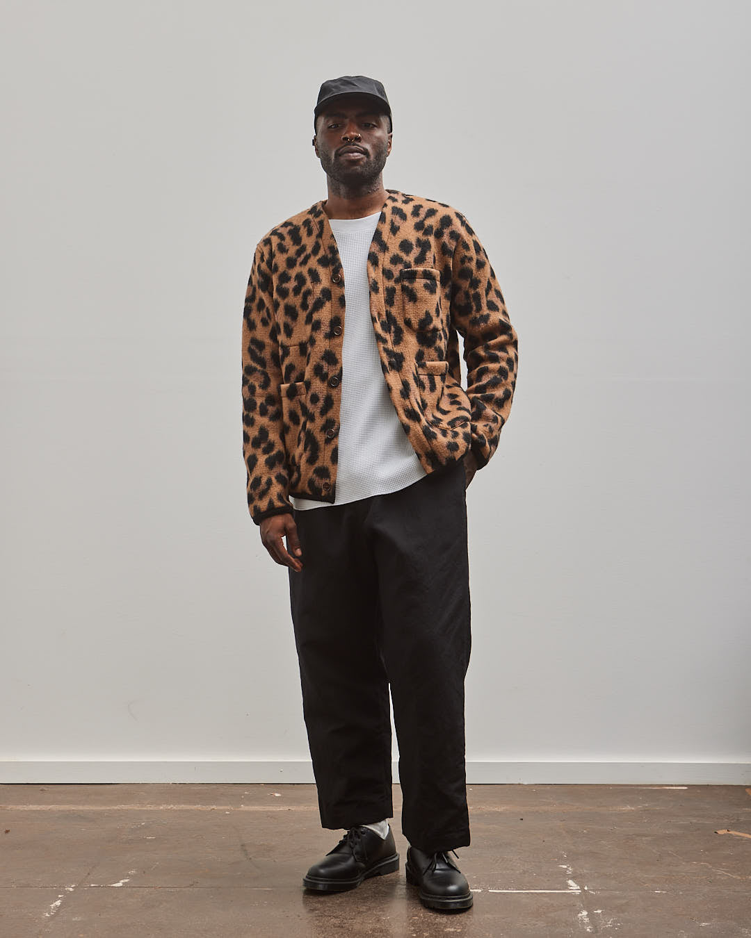 Universal Works Montenero Fleece Cardigan, Cumin – Glasswing