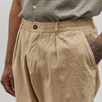 Universal Works Pleated Track Short, Sand