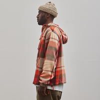 Universal Works Pullover Anorak, Red Check
