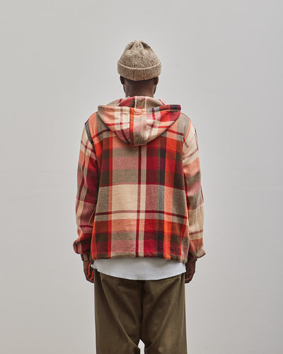 Universal Works Pullover Anorak, Red Check