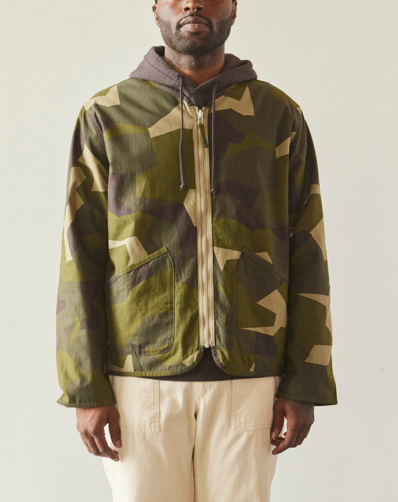 Universal Works Reversible Liner Jacket, Camo Print | Glasswing