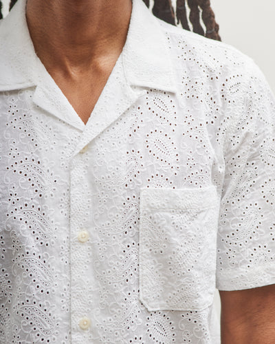 Universal Works Road Shirt, Hacoba White