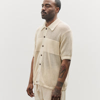 Universal Works S/S Knit Shirt, Ecru