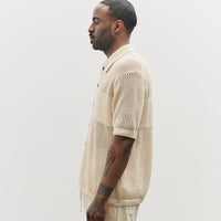 Universal Works S/S Knit Shirt, Ecru