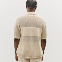 Universal Works S/S Knit Shirt, Ecru