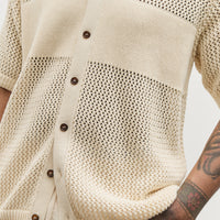 Universal Works S/S Knit Shirt, Ecru