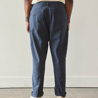 Universal Works Seersucker Military Chino, Navy