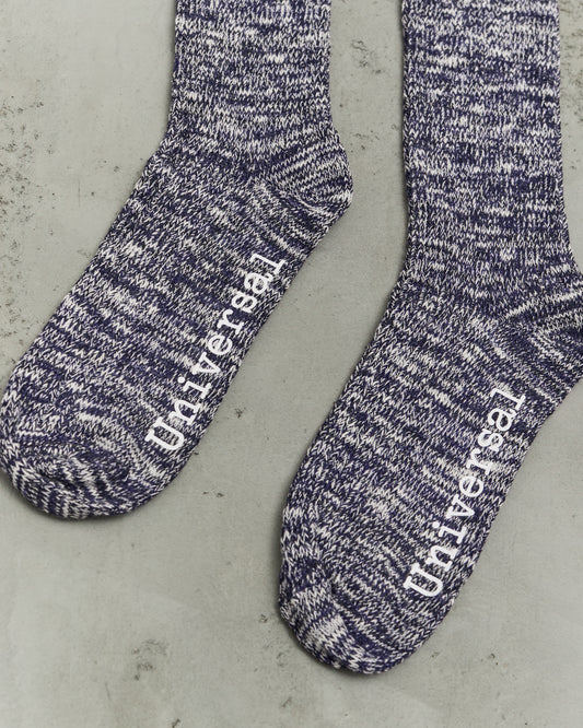 Universal Works Slub Sock, Navy