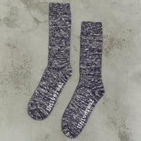 Universal Works Slub Sock, Navy