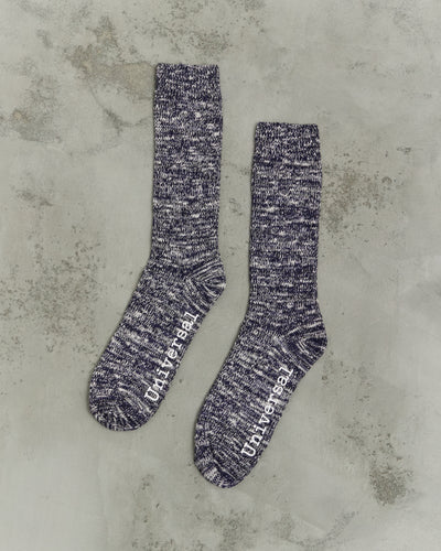 Universal Works Slub Sock, Navy