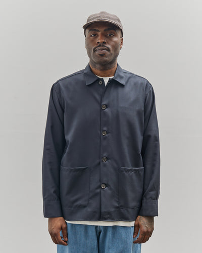 Universal Works 
Travail Overshirt, Navy