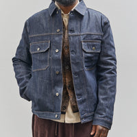 Universal Works Trucker II Jacket, Indigo Denim