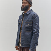 Universal Works Trucker II Jacket, Indigo Denim