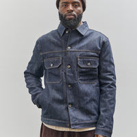 Universal Works Trucker II Jacket, Indigo Denim