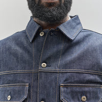 Universal Works Trucker II Jacket, Indigo Denim