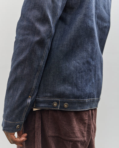 Universal Works Trucker II Jacket, Indigo Denim