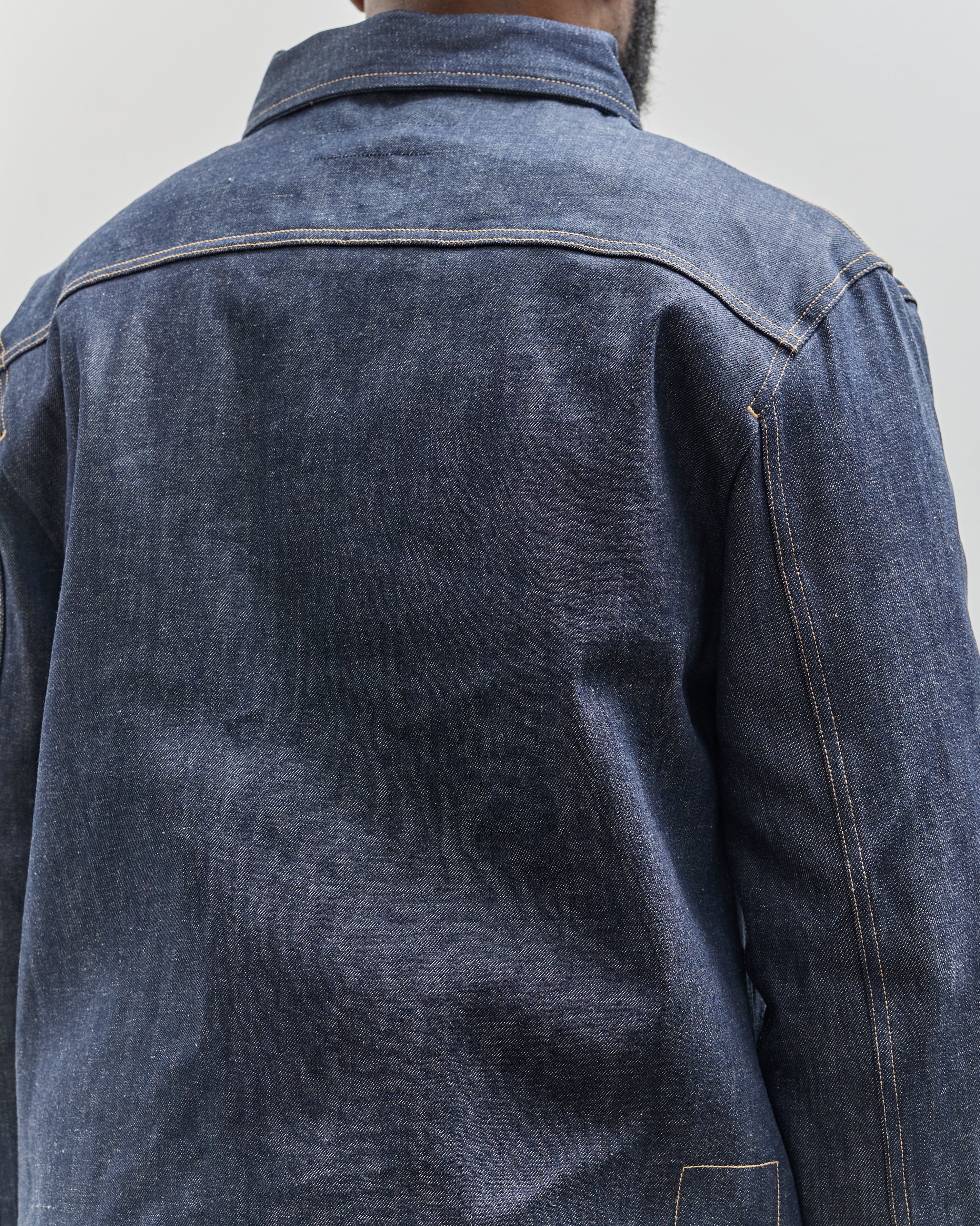 Universal Works Trucker II Jacket, Indigo Denim – Glasswing