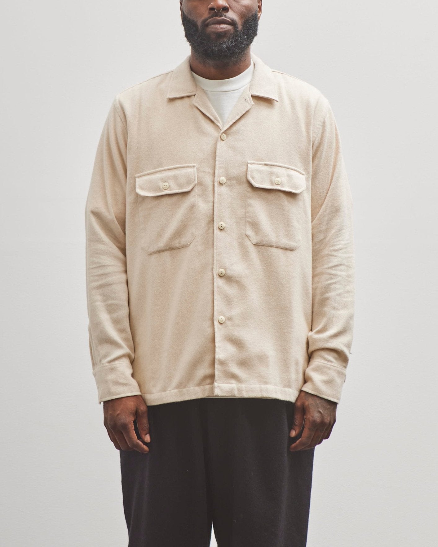 Universal Works Utility Shirt, Ecru – Glasswing