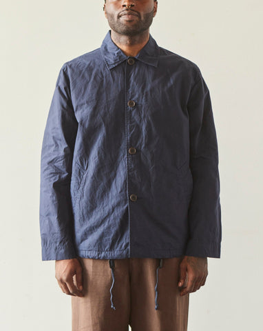 Navy Western Shirt by Universal Works on Sale