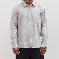 Square Pocket Shirt, Dove Stripes