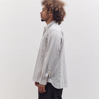 Square Pocket Shirt, Dove Stripes