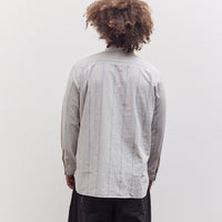 Square Pocket Shirt, Dove Stripes