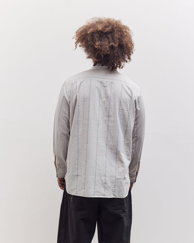 Square Pocket Shirt, Dove Stripes