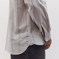Square Pocket Shirt, Dove Stripes