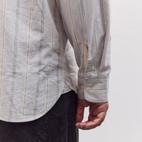 Square Pocket Shirt, Dove Stripes