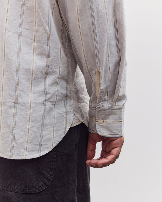 Square Pocket Shirt, Dove Stripes