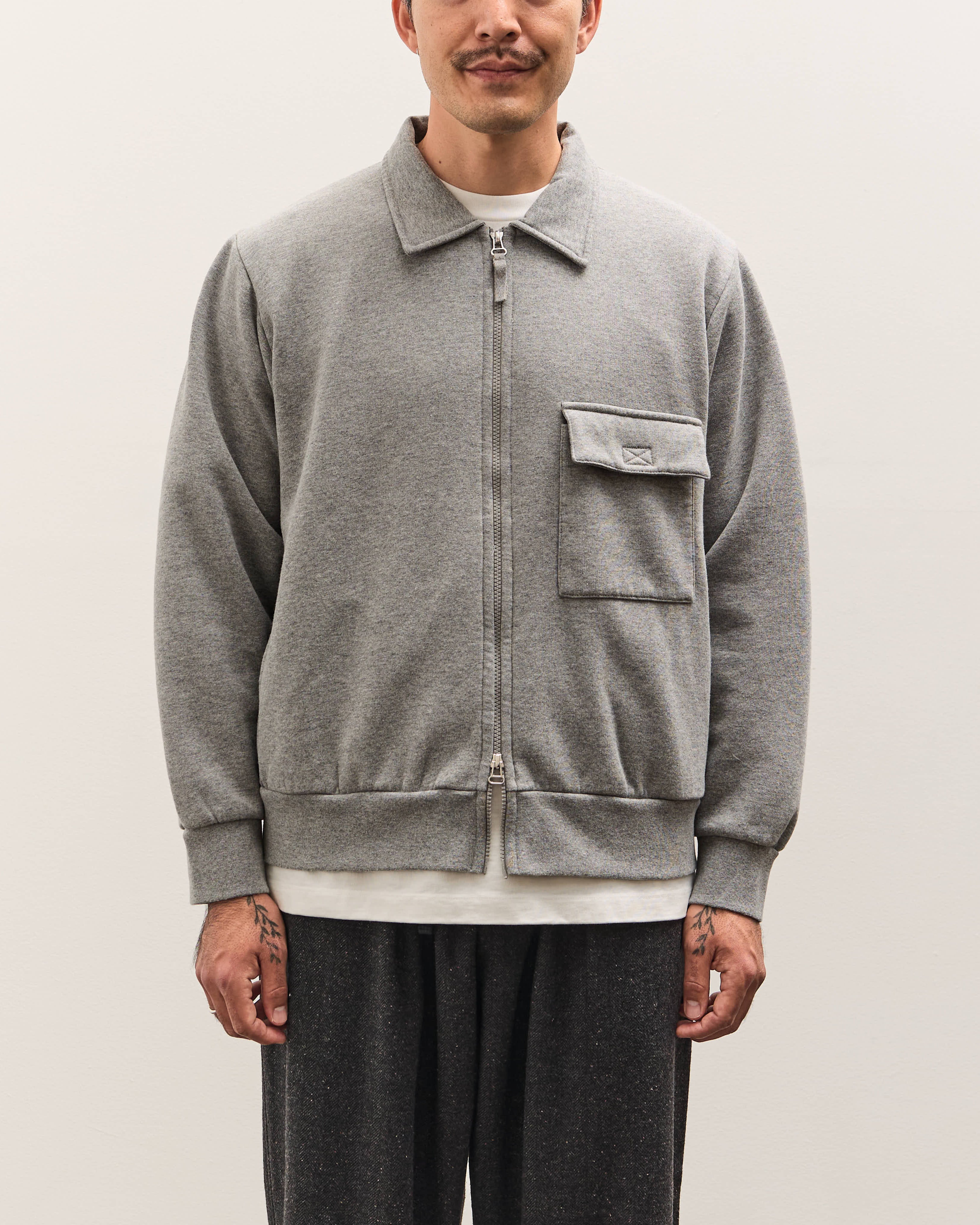Universal Works Tyler Jacket, Grey Marl – Glasswing