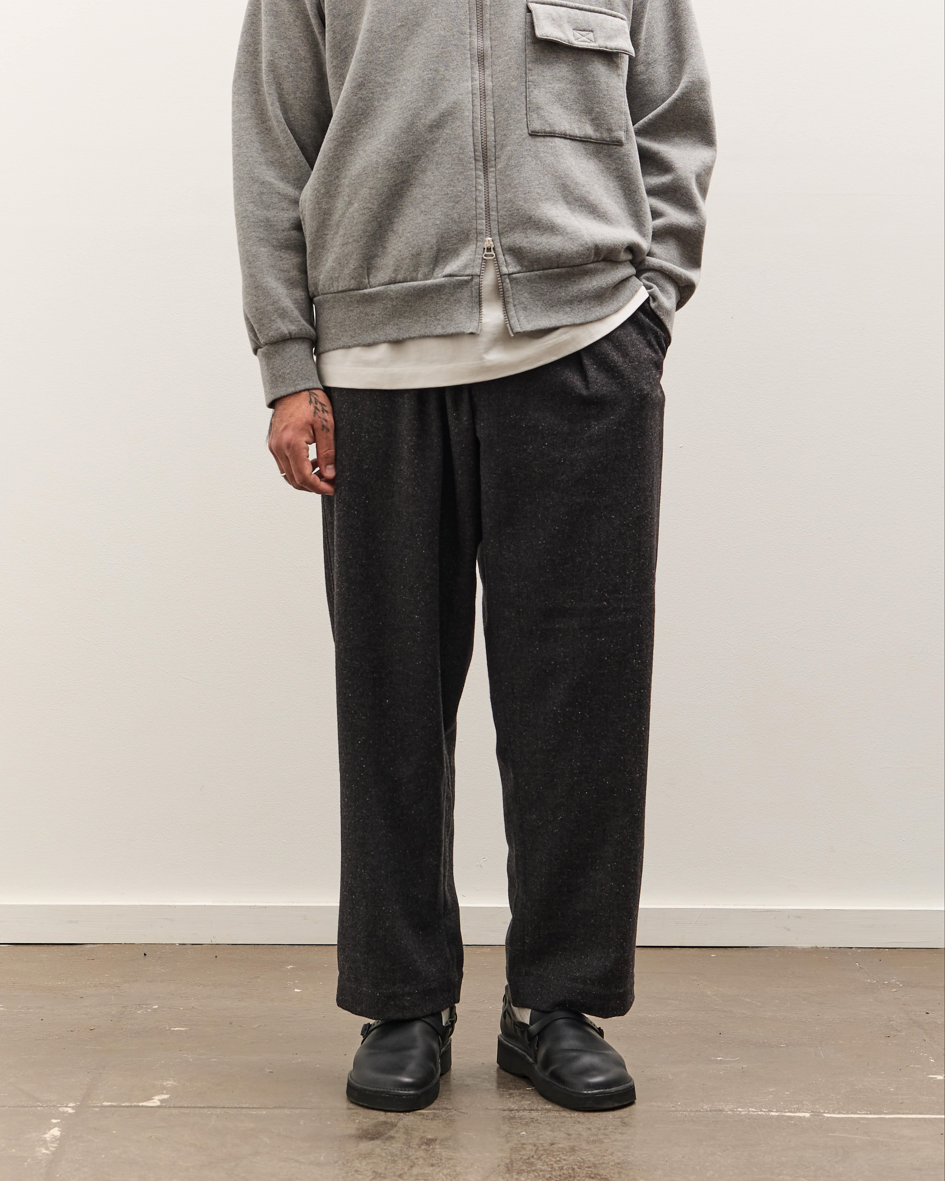 Universal Works Oxford Pant, Black Salt & Pepper – Glasswing