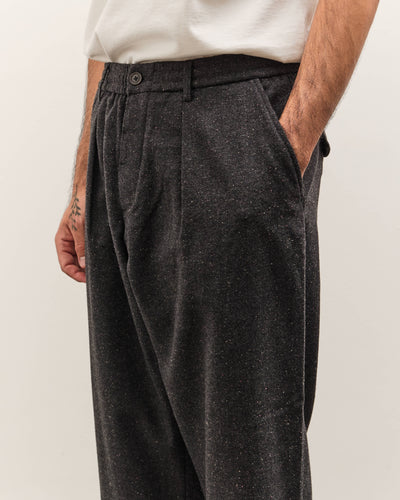 Universal Works Oxford Pant, Black Sat & Pepper