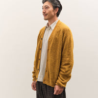 Universal Works David Cardigan, Gold Alpaca