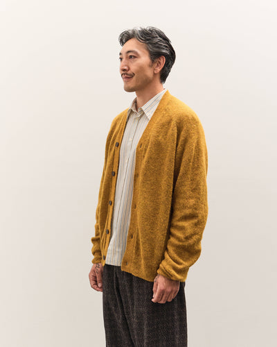 Universal Works David Cardigan, Gold Alpaca