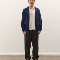 Universal Works David Cardigan, Navy Alpaca