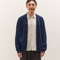 Universal Works David Cardigan, Navy Alpaca