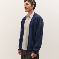 Universal Works David Cardigan, Navy Alpaca