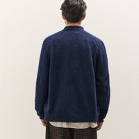 Universal Works David Cardigan, Navy Alpaca