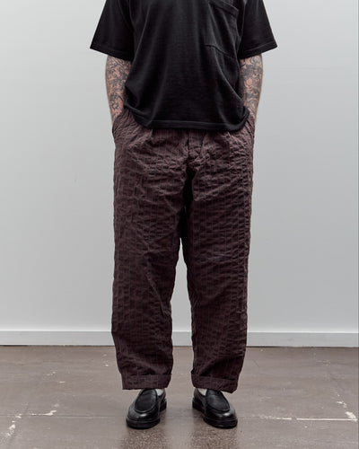 Universal Works Oxford Pant, Brown Chester Stripe