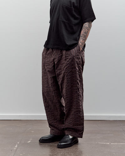 Universal Works Oxford Pant, Brown Chester Stripe