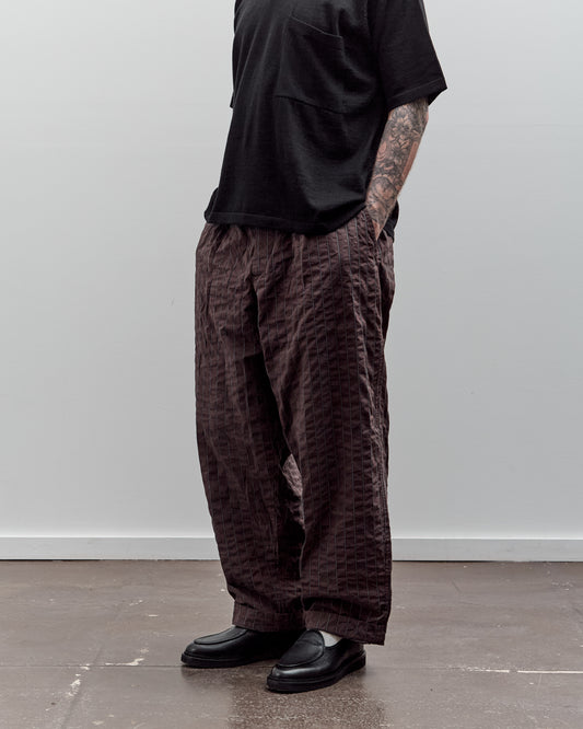 Universal Works Oxford Pant, Brown Chester Stripe